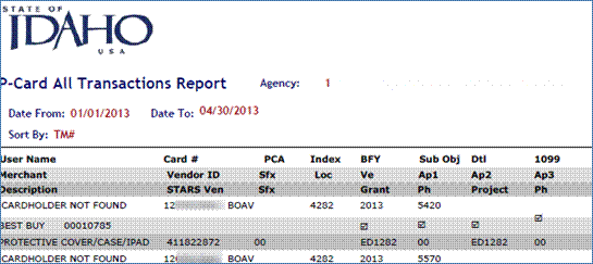 All Transactoins PDF report