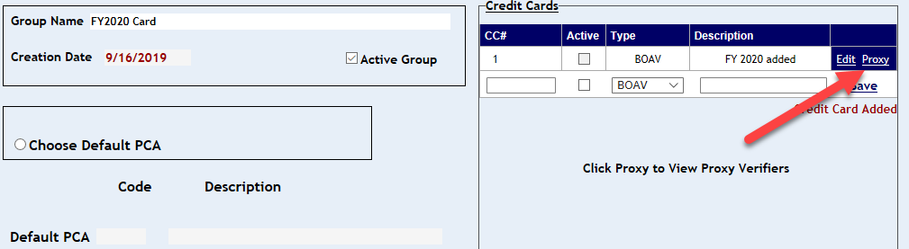 Group Name screen with Edit link highlighted