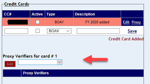 Proxy Verifier drop-down menu