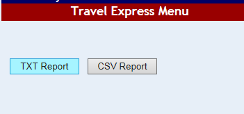 the text and comma separated value report format buttons